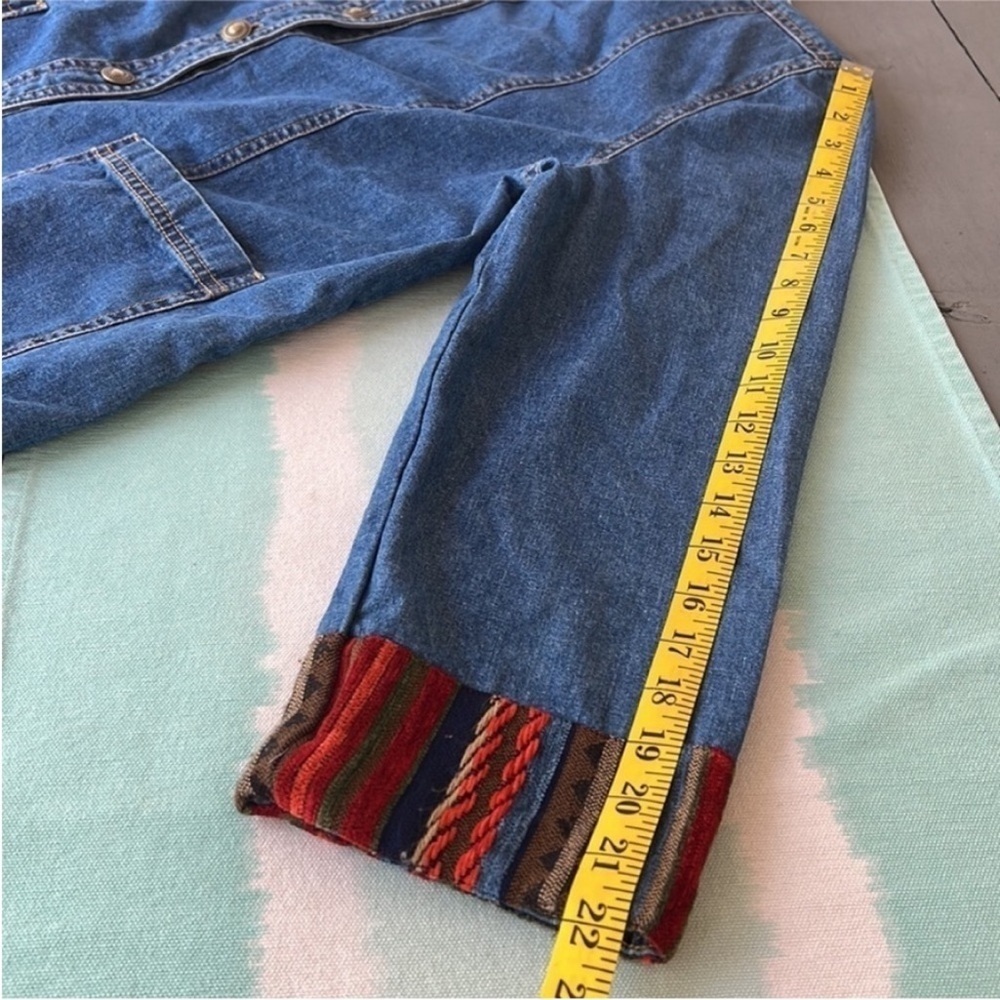 Vintage Christina Hope Denim Jacket Southwestern Aztec Embroidery 12 - Picture 12 of 13